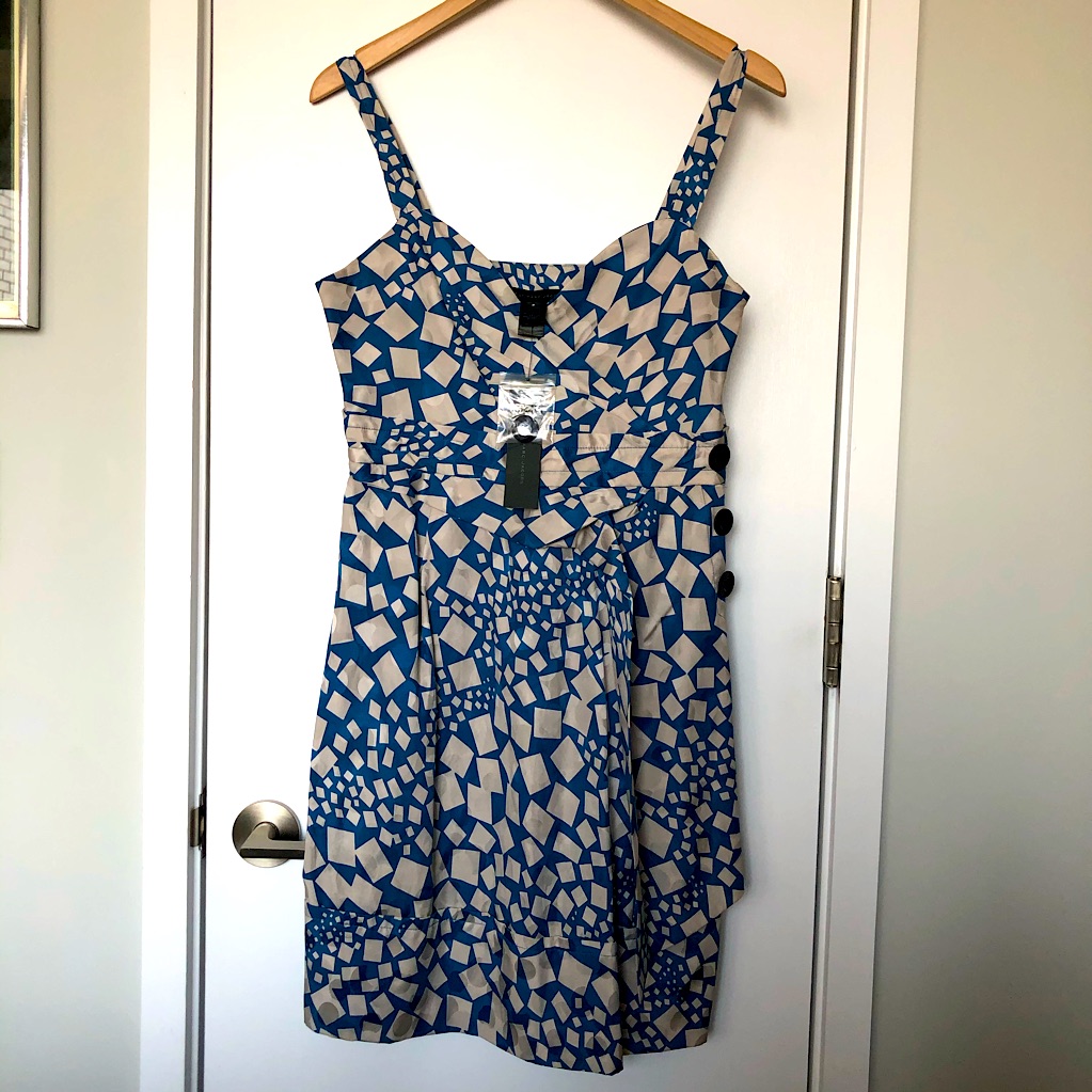 Brand New Marc By Marc Jacobs Geometric Silk Dress